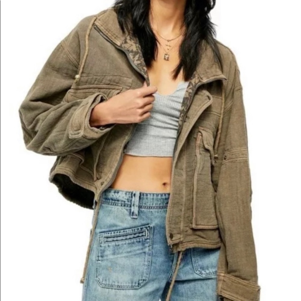 FREE PEOPLE NWT Eyes On You Surplus Jacket